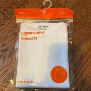 BNWT 2 pack Boys 100% white cotton undershirts